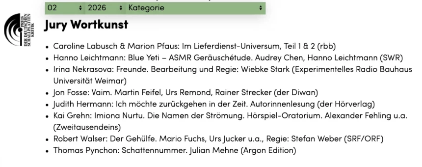 Pfaus Labusch Longlist